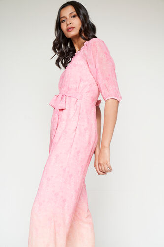 Pink-Orange Ombre Jumpsuit, Orange, image 4